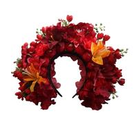 CANNXI Ghirlande da sposa fiori corone corona fiore fascia spiaggia corona fascia per capelli ragazza accessorio per capelli donna testa cerchio puntelli