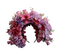 CANNXI Ghirlande da sposa fiori corone corona fiore fascia spiaggia corona fascia per capelli ragazza accessorio per capelli donna testa cerchio puntelli