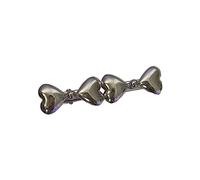 CANNXI Graziosa clip per capelli coreana a forma di cuore 3D, accessori per capelli opachi a forma di cuore con becco d'anatra