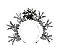 CANNXI Halos Corona Fascia Strass Copricapo Donne Vergine Copricapo Tiaras Cerchietto per Capelli Cerchio per Matrimonio Festa Accessori per Capelli