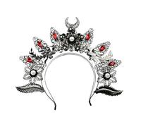 CANNXI Halos Corona Fascia Strass Copricapo Donne Vergine Copricapo Tiaras Cerchietto per Capelli Cerchio per Matrimonio Festa Accessori per Capelli