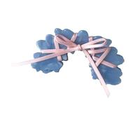 CANNXI Mollette per capelli versatili in acrilico, stile balletto, con fiocco, in acetato, accessorio per capelli da donna