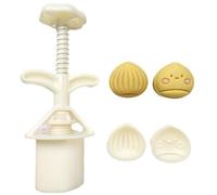 CANNXI Mooncakes - Set di stampi in silicone con 2 stampini pratici a forma di castagne, per torte, biscotti, dessert