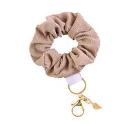 CANNXI Portachiavi multiuso con stampa leopardata scrunchie braccialetto, portachiavi comodo per fascia per capelli per abiti eleganti convenienza