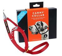 Canny Collar - Collare a Cavezza Addestramento Cane | Collare Anti-Tiro Gentile e Sicuro | Camminate Piacevoli Senza Stress - Rosso - Taglia 6