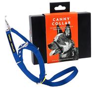 Canny Collar - Collare a Cavezza Addestramento Cane | Collare Anti-Tiro Gentile e Sicuro | Camminate Piacevoli Senza Stress - Blu - Taglia 3