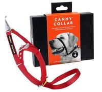 Canny Collar - Collare a Cavezza Addestramento Cane | Collare Anti-Tiro Gentile e Sicuro | Camminate Piacevoli Senza Stress - Rosso, Taglia 4