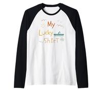 Canoa 1 Persone Canadese Kayak PAGAIA Canoista Vintage Canoe Maglia con Maniche Raglan