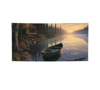 canoa by the water Banner segno per esterni interni compleanno sfondo poster decorazioni per feste forniture sfondo foto con occhielli bandiera da parete personalizzata