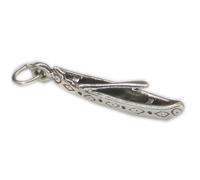 Canoa con ciondolo in argento sterling paddle.925 x 1 ciondoli nativi americani