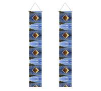 Canoa Sul Lago Natale Halloween Portico Banner Decorazione Porta Cartello Esterno Interno Festa di Vacanza Decorazione