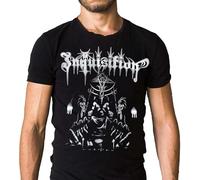 CANOEING Men's Inquisition Invoking Throne of Satan 2002 Album Cover T-Shirt Black XL