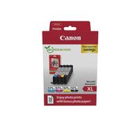 ORIGINALE Canon Value Pack nero / ciano / magenta / giallo CLI-571 XL + 10x15 cm Fotopapier 50 fogli