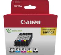 ORIGINALE Canon Multipack nero / nero / ciano / magenta / giallo PGI-570+CLI-571 0372C006