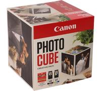 ORIGINALE Canon Value Pack nero / differenti colori PG-540+CL-541 Photo Cube Creative Pack + 13x13 cm Fotopapier 40 fogli 360 pagine