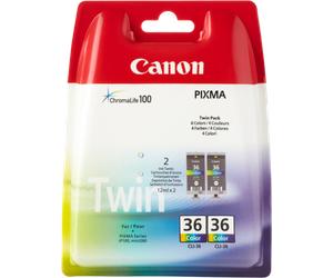 CANON 1511B018 CLI-36TWIN CARTUCCIA ORIGINALE COLORE PER PIXMA iP100/iP110