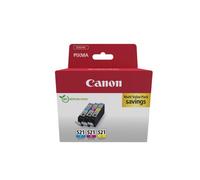 Canon 2934B015 CLI-521 cartuccia d'inchiostro originale multipack ciano, magenta, giallo 1.350 copie