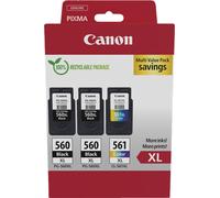 Canon 3712C009 cartuccia d'inchiostro 3 pz Originale Resa elevata (XL) Nero, Ciano, Magenta, Giallo