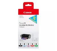 Canon 5 Cartucce d'inchiostro Multipack CLI-8 BK/PC/PM/R/G