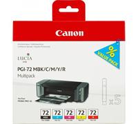 Canon 5 Cartucce d'inchiostro Multipack PGI-72 MBK/C/M/Y/R (CANON PGI-72 MBK/C/M