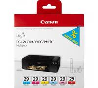 Canon 6 Cartucce d'inchiostro Multipack PGI-29 C/M/Y/PC/PM/R (Canon PGI29 Cyan M