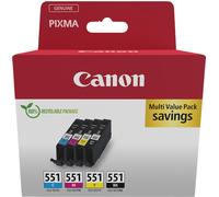 Canon 6509B015 cartuccia d'inchiostro 1 pz Originale Nero, Ciano, Magenta, Giallo