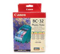 CANON BC-32 TESTINA ORIGINALE + CARTUCCE FOTO PBK/PM/PC PER BJC-6000