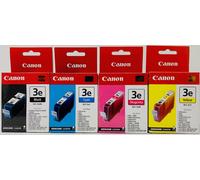 CANON BCI-3 BCI-3BK BCI-3C BCI-3M BCI-3Y 4 CARTUCCE ORIGINALI PER BJC-3000/6000