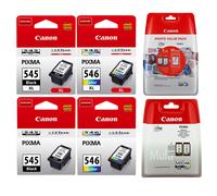 Canon Cartucce di Inchiostro PG-545+CL-546 Pixma XL MG2550 MG2555 MX494 MX495