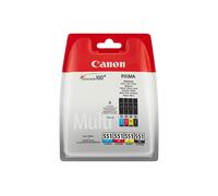 Canon CLI-551 C/M/Y/BK Multipack Confezione da 4 nero, giallo, ciano, magenta originale serbatoio inchiostro per PIXMA iP8750, iX6850, MG5550, MG5650, MG5655, MG6450, MG6650, MG7150, MG7550, MX725, MX925