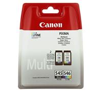 Canon PG-545/CL-546 Multipack cartuccia d'inchiostro 2 pz Originale Nero, Ciano, Magenta, Giallo