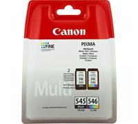 Canon Cartucce d'inchiostro Multipack PG-545 BK / Cl-546 C/M/Y (Canon PG-545 / CL-546 Multipack - 2)