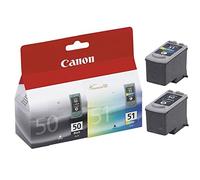 Canon Cartucce d'Inchiostro, PG50 Nero e CL51 Colore