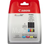 Cartuccia stampante Canon CLI-551 C/M/Y/BK - 4 colori Multipack