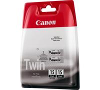 Canon Cartuccia d'inchiostro nero BCI-15BK [confezione doppia] (BJ CARTRIDGE BCI-15 BLK) NEW