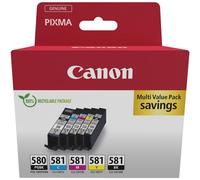 Canon 2078c007 cartuccia d'inchiostro 5 pz originale nero, blu, ciano, magenta, giallo