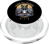 Canon City Colorado - Orso astratto Chill Zen Yoga Design PopSockets PopGrip per MagSafe