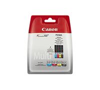 Canon CLI-551 C M Y BK Confezione da 4 Cartucce d'inchiostro (Nero Ciano Magenta Giallo) Originale, Imballaggi in Plastica Obsoleti 2018