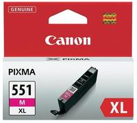 CANON CLI-551XLM INK CARTRIDGE MAGENTA HIGH CAPACITY 680 PAGES 1-PACK XL - 6445B