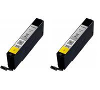 Canon CLI-571 Y Serbatoio Inchiostro, Giallo (Confezione da 2)