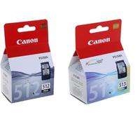 Canon Confezione bundle di cartucce d'inchiostro PG-512 nere e CL-513 a colori