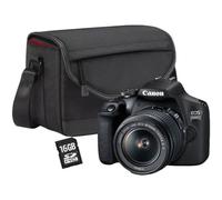 Canon EOS 2000D BK 18-55 IS + SB130 +16GB EU26 Kit fotocamere SLR 24,1 MP CMOS 6000 x 4000 Pixel Nero