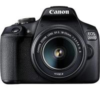 Canon EOS 2000D + EF-S 18-55mm f/3.5-5.6 IS II + seconda batteria aggiuntiva LP E10