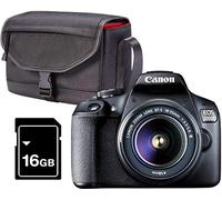 CANON EOS 2000D KIT CÁMARA RÃ‰FLEX 24,1MP WIFI NFC + OBJETIVO EF-S18-55MM + BOLSA + SD 16GB