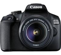 Canon EOS 2000D Kit nero WLAN fotocamera reflex digitale