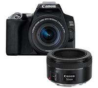 Kit Fotocamera Reflex Canon EOS 250D + obiettivo EF-S 18-55mm F4-5.6 IS STM + obiettivo 50mm F1.8 STM - Prodotto in Italiano
