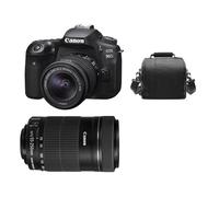 Canon Eos 90D Kit Ef-S 18-55Mf3.5-5.6 Is Stm+Ef-S 55-250Mm Is Stm+Borsa