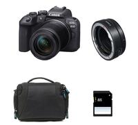 CANON EOS R10 + RF-S 18-150 mm F3.5-6.3 IS STM + borsa + scheda SD da 8 GB + anello EF-EOS R - Nouvo