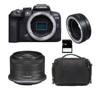 CANON EOS R10 + RF-S 18-45 mm F4.5-6.3 IS STM + borsa + scheda SD da 8 GB + anello EF-EOS R - Nouvo