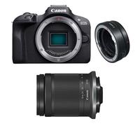 CANON EOS R100 + RF-S 18-150 mm f/3,5-6,3 IS STM + anello EF-EOS R - Nouvo